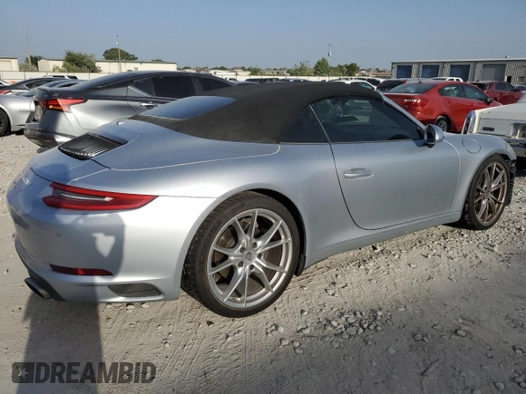 2018 Porsche 911 991 Carrera with VIN WP0CA2A92JS138342, listed as a Copart auction lot 64162854 with 46,267 mi miles and Salvage Title. Bid and sale history available at carsss.com. Image 3.