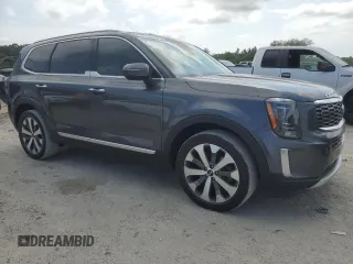 2021 Kia Telluride S with VIN 5XYP64HC1MG160598, listed as a Copart auction lot 54378735 with 128,252 mi miles and Salvage title. Bid and sale history available at DreamBid. Image 4.