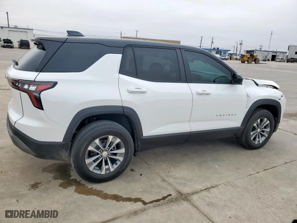 2025 Chevrolet Equinox FWD LT with VIN 3GNAXHEG3SL261219, listed as a Copart auction lot 47646205 with 696 mi miles and Salvage Title. Bid and sale history available at carsss.com. Image 3.