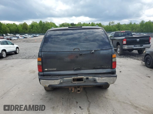 2005 Chevrolet Tahoe LT z VIN 1GNEK13T45J227440, wystawiony jako Copart lot #57209765 z przebiegiem Nie podano mil oraz Szkoda całkowita • Salvage title. Historia ofert i sprzedaży dostępna na DreamBid. Obrazek 6.