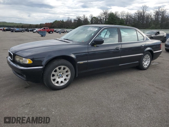 2001 BMW 7 Series 740iL z VIN WBAGH834X1DP27531, wystawiony jako Copart lot #64876605 z przebiegiem 140 936 mil mil oraz Czysty tytuł • Clean title. Historia ofert i sprzedaży dostępna na DreamBid. Obrazek 1.