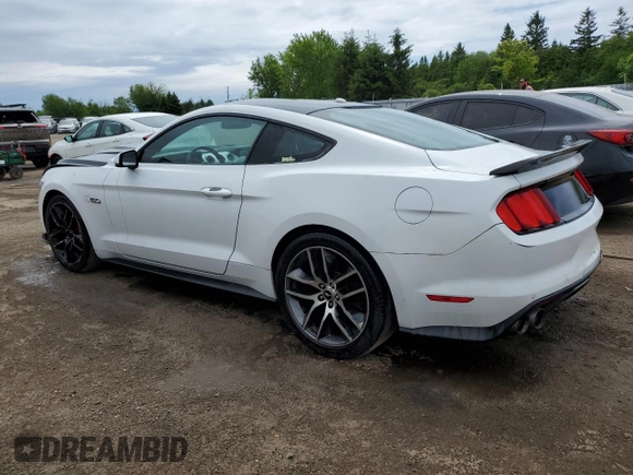 2016 Ford Mustang GT with VIN 1FA6P8CFXG5297026, listed as a Copart auction lot 61017575 with 124,367 mi miles and Salvage title. Bid and sale history available at DreamBid. Image 2.