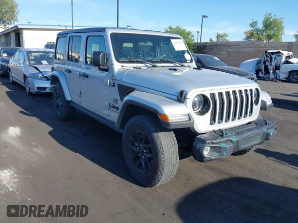 2023 Jeep Wrangler Willys with VIN 1C4HJXDG3PW577807, listed as a IAAI auction lot 42323674 with 28,808 mi miles and . Bid and sale history available at DreamBid. Image 1.