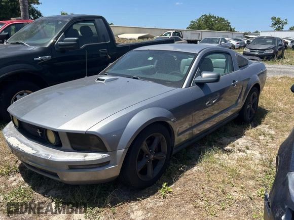 2007 Ford Mustang Deluxe with VIN 1ZVFT80N975342231, listed as a Copart auction lot 55528115 with 175,676 mi miles and Clean Title. Bid and sale history available at carsss.com. Image 2.