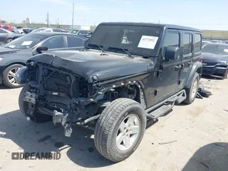 2022 Jeep Wrangler Unlimited Sport S with VIN 1C4HJXDG5NW180130, listed as a IAAI auction lot 41772922 with 47,625 mi miles. Bid and sale history available at carsss.com. Image 2.