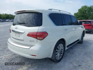 2016 Infiniti QX80 with VIN JN8AZ2NE7G9125016, listed as a IAAI auction lot 42080053 with 114,655 mi miles. Bid and sale history available at carsss.com. Image 4.