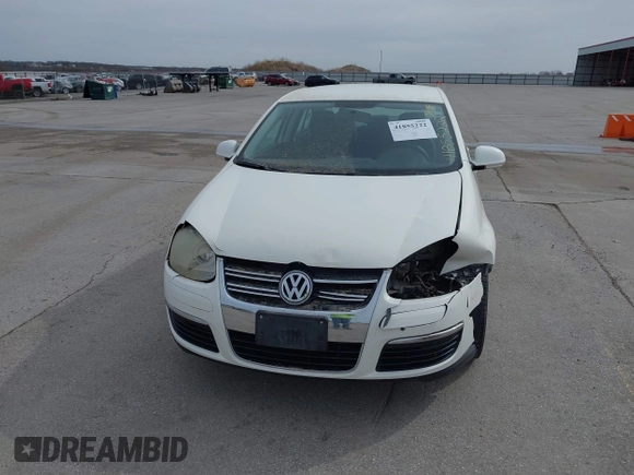 2008 Volkswagen Jetta Sedan S with VIN 3VWJZ71K58M075639, listed as a IAAI auction lot 41855222 with 142,902 mi miles. Bid and sale history available at carsss.com. Image 6.