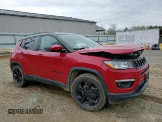 2021 Jeep Compass Altitude with VIN 3C4NJCBB7MT597532, listed as a Copart auction lot 51408535 with 87,085 mi miles and Salvage title. Bid and sale history available at DreamBid. Image 11.