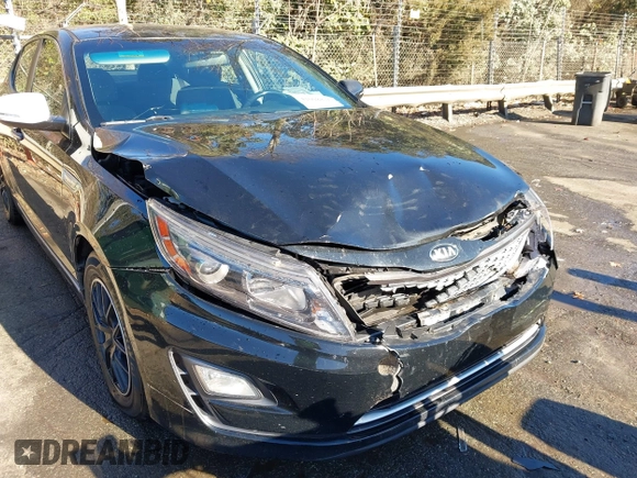 2015 Kia Optima Hybrid with VIN KNAGM4AD3F5088949, listed as a IAAI auction lot 41008816 with 138,921 mi miles. Bid and sale history available at carsss.com. Image 6.