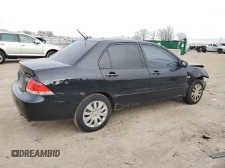 2006 Mitsubishi Lancer ES with VIN JA3AJ26E96U064683, listed as a Copart auction lot 82813734 with 124,445 mi miles and Salvage Title. Bid and sale history available at carsss.com. Image 3.