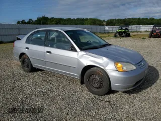 2001 Honda Civic LX with VIN JHMES15501S001759, listed as a Copart auction lot 51538465 with 312,818 mi miles and Salvage Title. Bid and sale history available at carsss.com. Image 4.