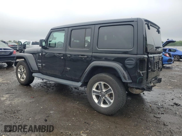 2019 Jeep Wrangler Unlimited Sahara z VIN 1C4HJXEN7KW612273, wystawiony jako Copart lot #60744185 z przebiegiem 55 176 mil mil oraz Szkoda całkowita • Salvage title. Historia ofert i sprzedaży dostępna na DreamBid. Obrazek 2.