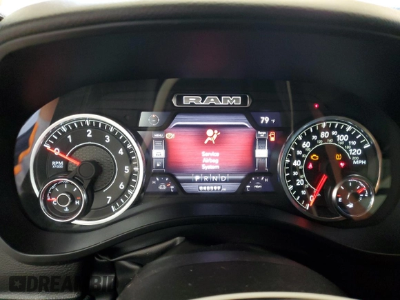 2023 Ram 1500 Big Horn with VIN 1C6RRFFGXPN666856, listed as a Copart auction lot 74139104 with 48,597 mi miles and Salvage title. Bid and sale history available at DreamBid. Image 9.
