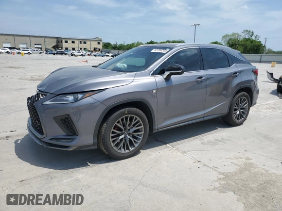 2022 Lexus RX 350 F Sport with VIN 2T2YZMDA0NC312444, listed as a Copart auction lot 53786205 with 60,684 mi miles and Salvage title. Bid and sale history available at DreamBid. Image 1.