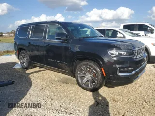 2023 Jeep Grand Wagoneer with VIN 1C4SJVEJ2PS510675, listed as a Copart auction lot 74098604 with Not provided miles and Non repairable. Bid and sale history available at DreamBid. Image 4.