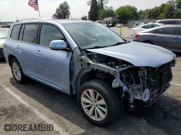 2009 Toyota Highlander Limited with VIN JTEEW44A892031699, listed as a Copart auction lot 58791485 with 73,270 mi miles and Salvage title. Bid and sale history available at DreamBid. Image 4.