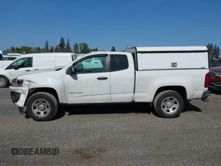 2021 Chevrolet Colorado 2WD Work Truck with VIN 1GCHSBEN2M1105829, listed as a IAAI auction lot 42105824 with 120,799 mi miles. Bid and sale history available at carsss.com. Image 14.