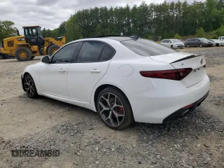 2019 Alfa Romeo Giulia Sport with VIN ZARFANAN6K7607194, listed as a Copart auction lot 57393415 with Not provided miles and Salvage title. Bid and sale history available at DreamBid. Image 2.