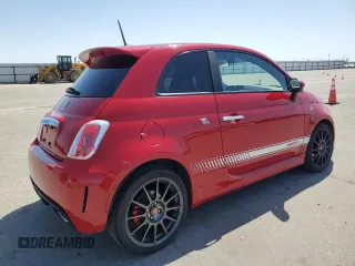 2015 FIAT 500 Abarth with VIN 3C3CFFFHXFT544825, listed as a Copart auction lot 51811145 with 91,020 mi miles and Salvage Title. Bid and sale history available at carsss.com. Image 3.