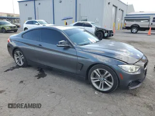 2014 BMW 4 Series 428i with VIN WBA3N7C55EF719924, listed as a Copart auction lot 74601284 with 57,165 mi miles and Clean Title. Bid and sale history available at carsss.com. Image 4.