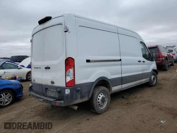 2023 Ford Transit with VIN 1FTYE2CG1PKB20025, listed as a Copart auction lot 80153603 with 44,964 mi miles and Salvage title. Bid and sale history available at DreamBid. Image 3.