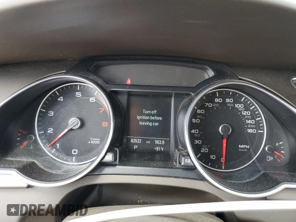 2014 Audi A5 Premium Plus z VIN WAULFAFH2EN014469, wystawiony jako Copart lot #55286105 z przebiegiem 83 532 mil mil oraz Szkoda całkowita • Salvage title. Historia ofert i sprzedaży dostępna na DreamBid. Obrazek 9.