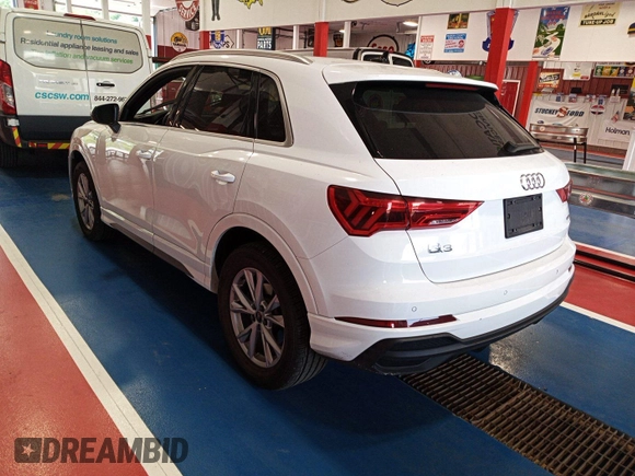 2023 Audi Q3 S line Premium with VIN WA1DECF35P1102382, listed as a IAAI auction lot 42734185 with 35,393 mi miles and . Bid and sale history available at DreamBid. Image 19.