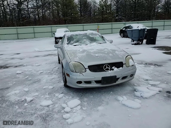 2002 Mercedes-Benz SLK-Class 3.2L with VIN WDBKK65F52F243207, listed as a Copart auction lot 43944405 with 336,779 mi miles and Salvage Title. Bid and sale history available at carsss.com. Image 10.