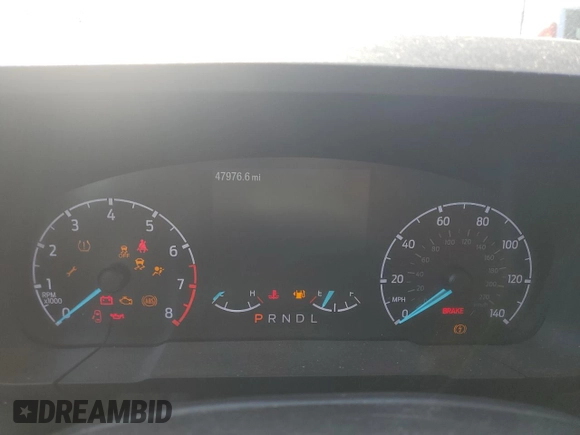 2022 Ford Maverick XL with VIN 3FTTW8F98NRA12937, listed as a Copart auction lot 52389655 with 47,976 mi miles and Salvage Title. Bid and sale history available at DreamBid. Image 9.