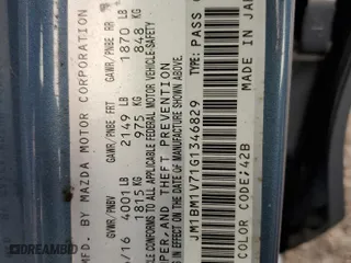 2016 Mazda Mazda3 i Touring with VIN JM1BM1V71G1346829, listed as a Copart auction lot 50033185 with 100,751 mi miles and Salvage Title. Bid and sale history available at carsss.com. Image 12.
