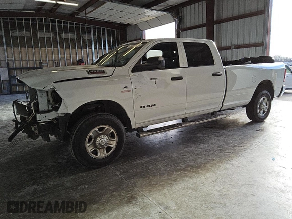 2021 Ram 2500 Tradesman with VIN 3C6UR5HL5MG608219, listed as a Copart auction lot 85655694 with 104,958 mi miles and Salvage title. Bid and sale history available at DreamBid. Image 1.