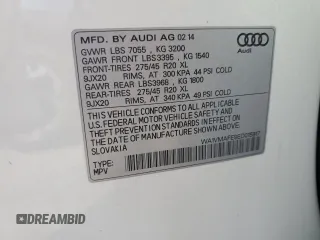 2014 Audi Q7 Prestige with VIN WA1VMAFE9ED015917, listed as a Copart auction lot 46307475 with 148,033 mi miles and Salvage title. Bid and sale history available at DreamBid. Image 13.