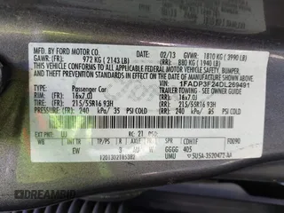 2013 Ford Focus SE with VIN 1FADP3F24DL269491, listed as a IAAI auction lot 42693397 with 304,906 mi miles and . Bid and sale history available at DreamBid. Image 9.