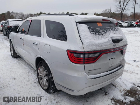 2017 Dodge Durango Citadel with VIN 1C4RDJEGXHC937620, listed as a IAAI auction lot 41353359 with 102,926 mi miles and . Bid and sale history available at carsss.com. Image 3.