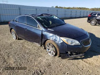 2016 Buick Regal Premium II with VIN 2G4GT5GX9G9138413, listed as a Copart auction lot 71134914 with 109,138 mi miles and Salvage Title. Bid and sale history available at carsss.com. Image 4.