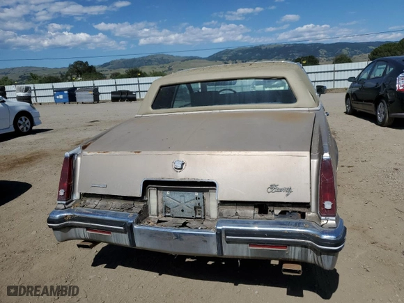 1985 Cadillac Eldorado with VIN 1G6EL578XFE661216, listed as a Copart auction lot 54606984 with NaN miles and Salvage Title. Bid and sale history available at carsss.com. Image 6.
