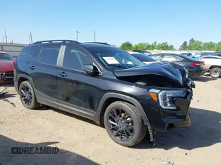 2023 GMC Terrain SLE z VIN 3GKALMEG2PL149763, wystawiony jako IAAI lot #41944649 z przebiegiem 65 371 mil mil oraz . Historia ofert i sprzedaży dostępna na DreamBid. Obrazek 1.
