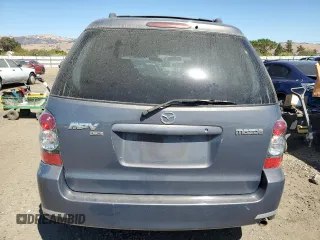 2006 Mazda MPV LX with VIN JM3LW28A660559606, listed as a Copart auction lot 71081614 with 120,200 mi miles and Salvage Title. Bid and sale history available at carsss.com. Image 6.