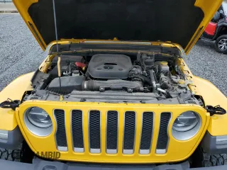 2019 Jeep Wrangler Unlimited Sahara with VIN 1C4HJXEN2KW523906, listed as a Copart auction lot 50950035 with 98,013 mi miles and Salvage Title. Bid and sale history available at carsss.com. Image 12.