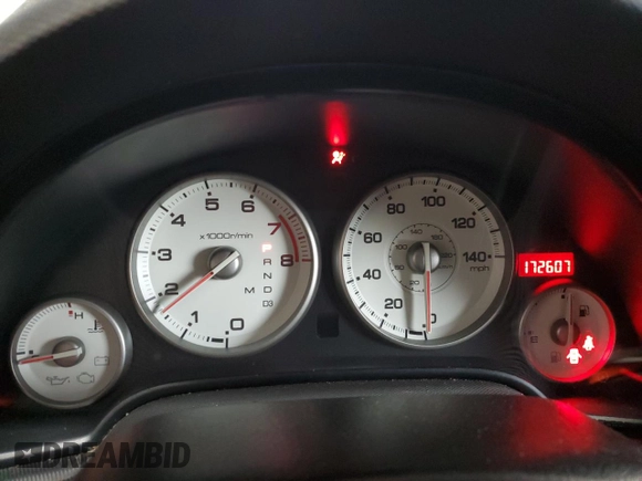2005 Acura RSX with VIN JH4DC54825S008116, listed as a Copart auction lot 83044754 with 172,607 mi miles and Salvage Title. Bid and sale history available at carsss.com. Image 9.