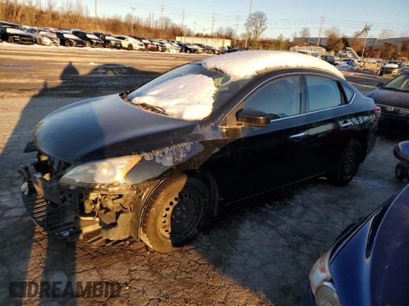 2014 Nissan Sentra S with VIN 3N1AB7AP7EY215572, listed as a Copart auction lot 48813075 with 131,134 mi miles and Non Repairable. Bid and sale history available at DreamBid. Image 1.