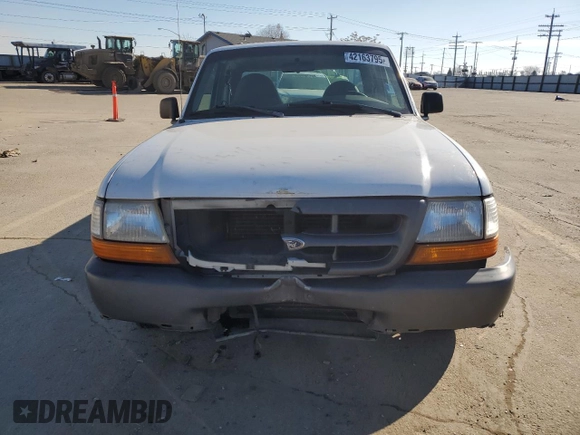 1999 Ford Ranger XL with VIN 1FTYR14V0XPA10338, listed as a Copart auction lot 42163795 with 111,767 mi miles and Salvage Title. Bid and sale history available at carsss.com. Image 5.