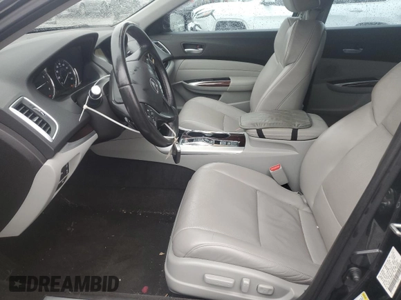 2015 Acura TLX V6 Advance with VIN 19UUB2F74FA023099, listed as a Copart auction lot 48636865 with 74,499 mi miles and Salvage Title. Bid and sale history available at carsss.com. Image 7.