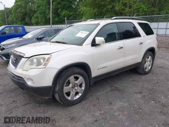 2008 GMC Acadia SLT1 z VIN 1GKEV23718J139981, wystawiony jako IAAI lot #42081905 z przebiegiem 166 014 mil mil oraz . Historia ofert i sprzedaży dostępna na DreamBid. Obrazek 2.