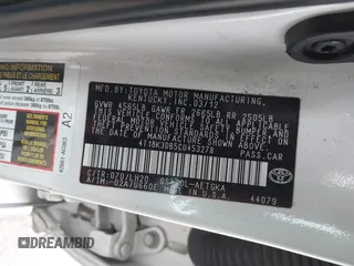 2012 Toyota Avalon z VIN 4T1BK3DB5CU453278, wystawiony jako IAAI lot #41537734 z przebiegiem 183 492 mil mil oraz . Historia ofert i sprzedaży dostępna na DreamBid. Obrazek 9.