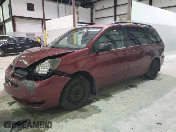 2005 Toyota Sienna CE with VIN 5TDZA23C15S222542, listed as a Copart auction lot 44694804 with 368,400 mi miles and Non Repairable. Bid and sale history available at carsss.com. Image 1.
