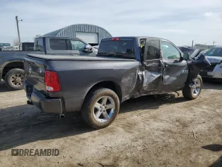 2018 Ram 1500 Express with VIN 1C6RR7FG3JS215878, listed as a Copart auction lot 52197945 with 0 mi miles and Salvage Title. Bid and sale history available at carsss.com. Image 3.