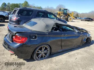 2016 BMW 2 Series M235i with VIN WBA1M1C55GV394109, listed as a Copart auction lot 43199884 with 0 mi miles. Bid and sale history available at carsss.com. Image 3.