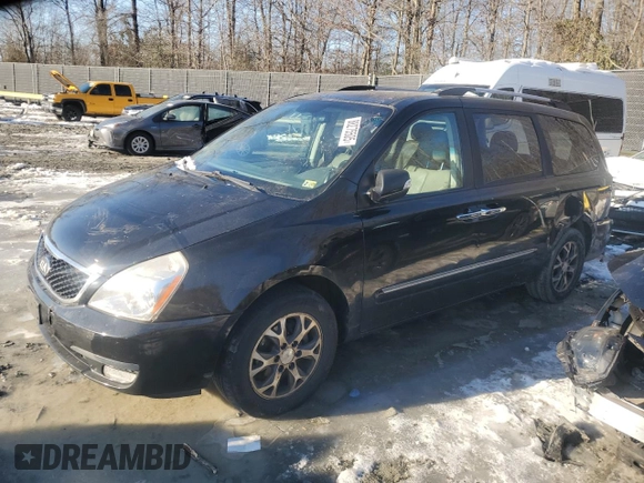 2014 Kia Sedona EX with VIN KNDMH4C76E6545439, listed as a Copart auction lot 88275505 with 210,547 mi miles and Salvage Title. Bid and sale history available at carsss.com. Image 1.