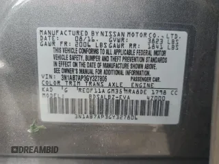 2016 Nissan Sentra S with VIN 3N1AB7AP3GY327806, listed as a Copart auction lot 53202715 with 109,523 mi miles and Salvage Title. Bid and sale history available at carsss.com. Image 12.